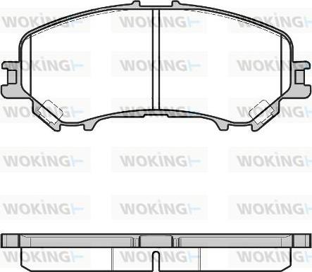 Woking P12183.22 - Kit pastiglie freno, Freno a disco autozon.pro