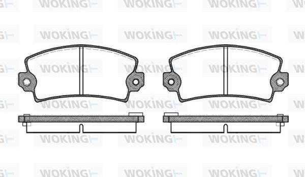 Woking P1213.06 - Kit pastiglie freno, Freno a disco autozon.pro