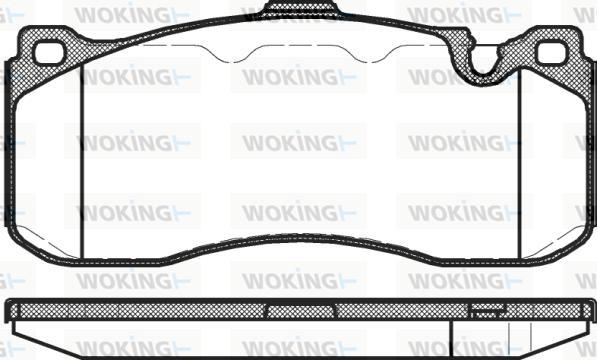 Woking P12803.00 - Kit pastiglie freno, Freno a disco autozon.pro