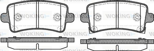 Woking P12883.04 - Kit pastiglie freno, Freno a disco autozon.pro