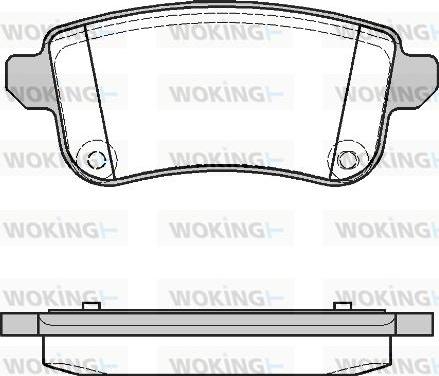 Woking P12873.10 - Kit pastiglie freno, Freno a disco autozon.pro