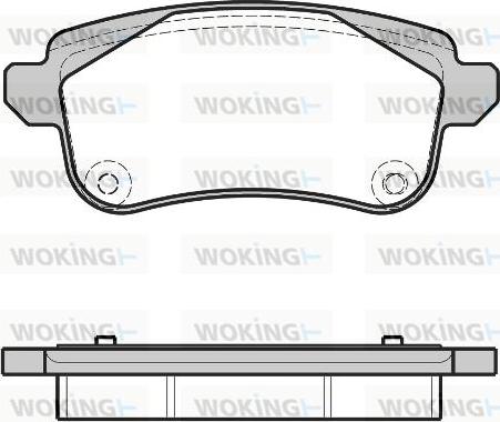 Woking P12873.30 - Kit pastiglie freno, Freno a disco autozon.pro