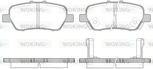 Woking P12303.02 - Kit pastiglie freno, Freno a disco autozon.pro