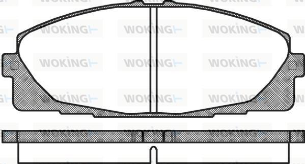 Woking P12253.00 - Kit pastiglie freno, Freno a disco autozon.pro