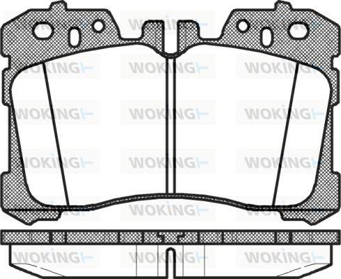 Woking P12203.00 - Kit pastiglie freno, Freno a disco autozon.pro