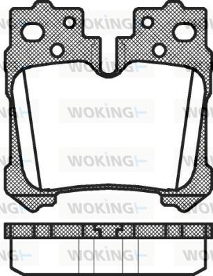 Woking P12213.00 - Kit pastiglie freno, Freno a disco autozon.pro