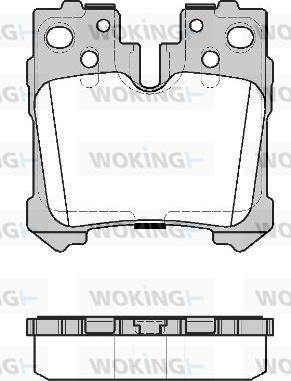 Woking P12213.20 - Kit pastiglie freno, Freno a disco autozon.pro