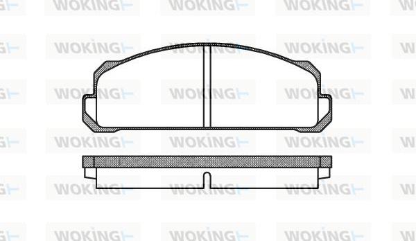 Woking P1223.40 - Kit pastiglie freno, Freno a disco autozon.pro