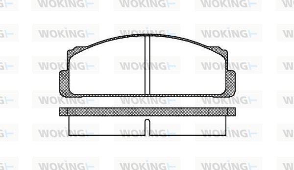 Woking P1223.00 - Kit pastiglie freno, Freno a disco autozon.pro