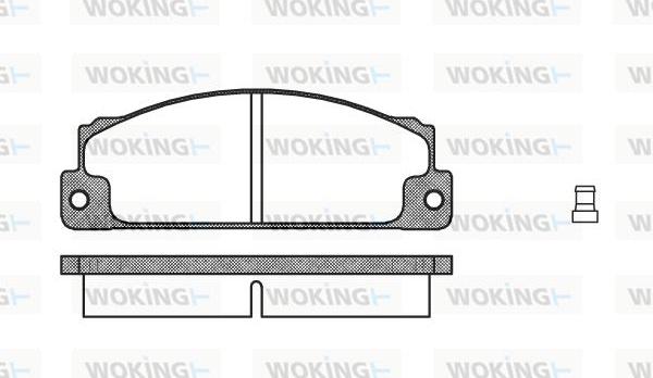 Woking P1223.02 - Kit pastiglie freno, Freno a disco autozon.pro