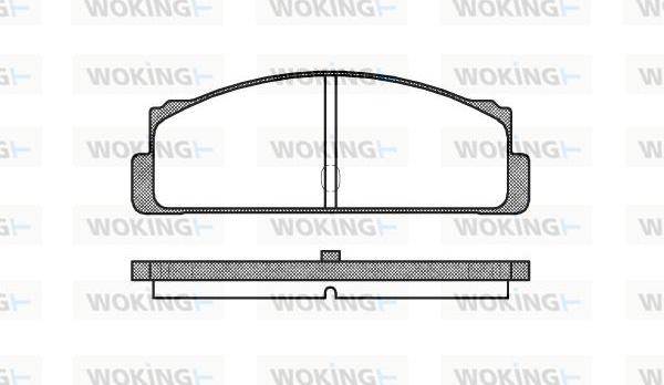 Woking P1223.10 - Kit pastiglie freno, Freno a disco autozon.pro