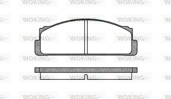 Woking P1223.20 - Kit pastiglie freno, Freno a disco autozon.pro