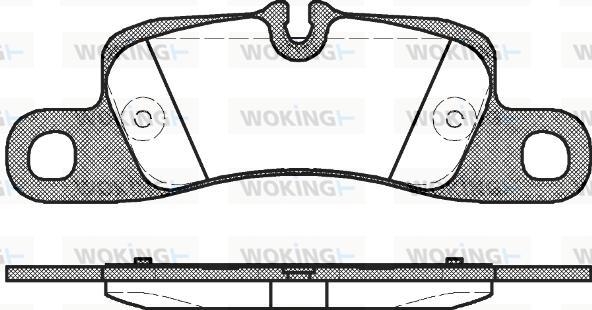 Woking P12793.00 - Kit pastiglie freno, Freno a disco autozon.pro