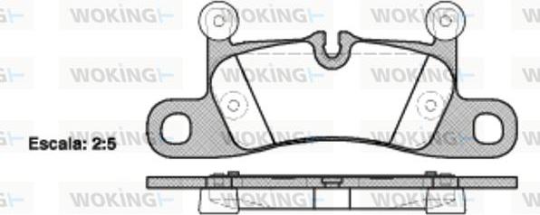 Woking P12793.10 - Kit pastiglie freno, Freno a disco autozon.pro