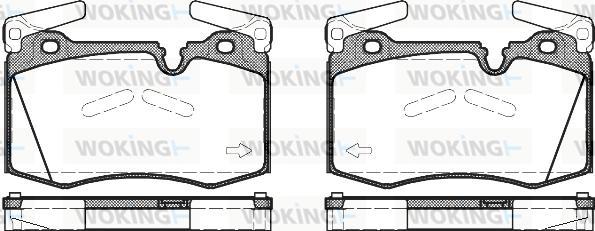 Woking P12743.00 - Kit pastiglie freno, Freno a disco autozon.pro