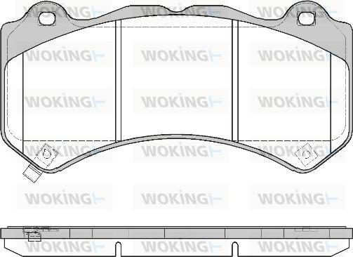 Woking P12763.04 - Kit pastiglie freno, Freno a disco autozon.pro