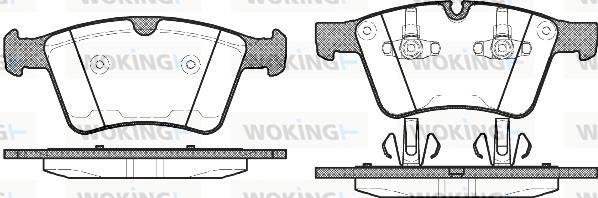 Woking P12703.00 - Kit pastiglie freno, Freno a disco autozon.pro