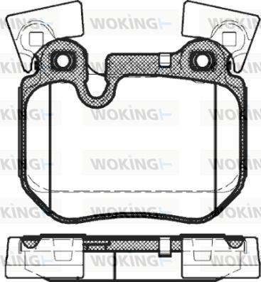 Woking P12733.00 - Kit pastiglie freno, Freno a disco autozon.pro