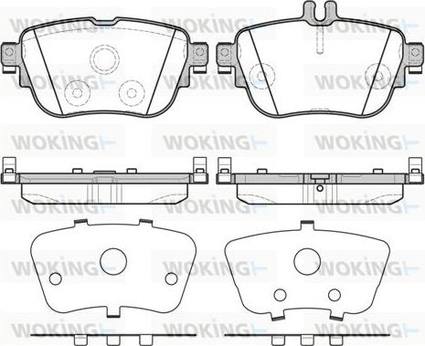 Woking P17993.00 - Kit pastiglie freno, Freno a disco autozon.pro