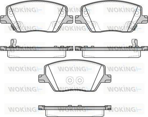 Woking P17953.02 - Kit pastiglie freno, Freno a disco autozon.pro