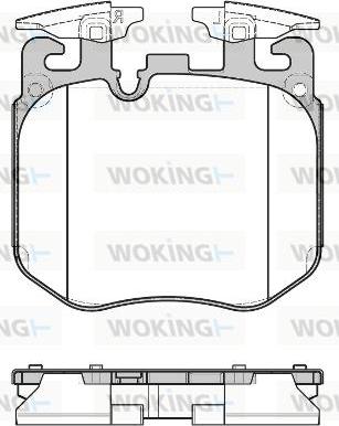 Woking P17903.00 - Kit pastiglie freno, Freno a disco autozon.pro