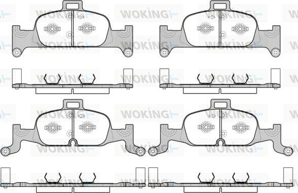 Woking P17913.00 - Kit pastiglie freno, Freno a disco autozon.pro