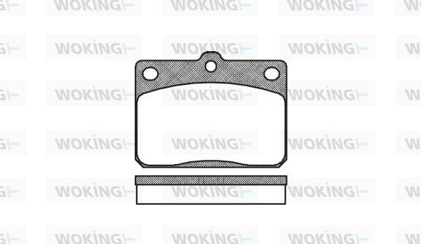 Woking P1793.40 - Kit pastiglie freno, Freno a disco autozon.pro