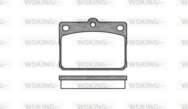 Woking P1793.20 - Kit pastiglie freno, Freno a disco autozon.pro