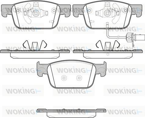 Woking P17923.01 - Kit pastiglie freno, Freno a disco autozon.pro