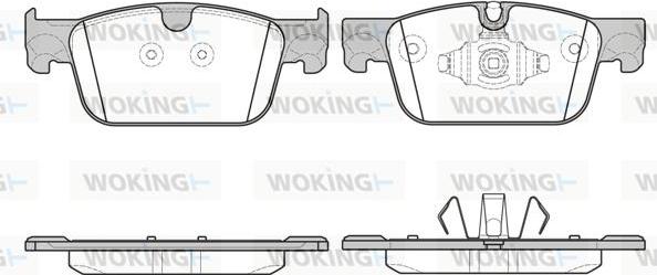 Woking P17923.10 - Kit pastiglie freno, Freno a disco autozon.pro