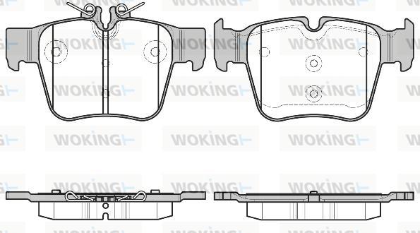 Woking P17973.00 - Kit pastiglie freno, Freno a disco autozon.pro