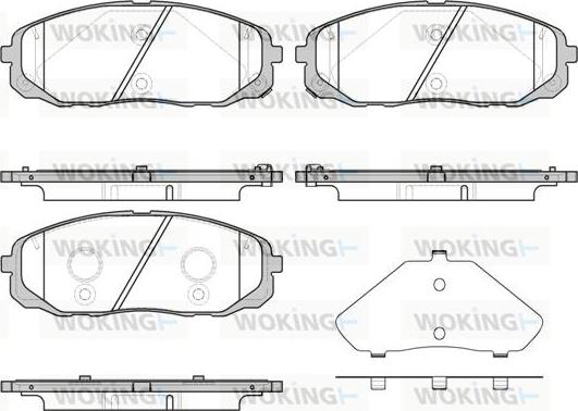 Woking P17473.12 - Kit pastiglie freno, Freno a disco autozon.pro