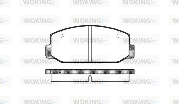 Woking P1753.40 - Kit pastiglie freno, Freno a disco autozon.pro