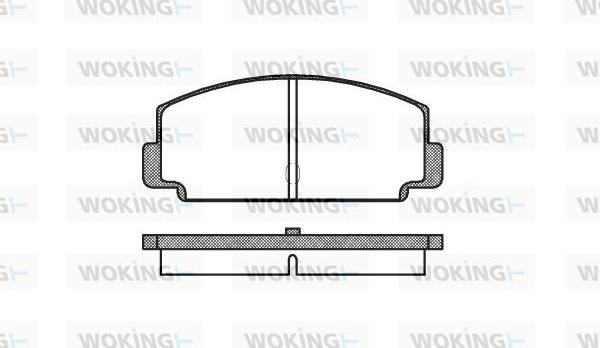 Woking P1753.60 - Kit pastiglie freno, Freno a disco autozon.pro