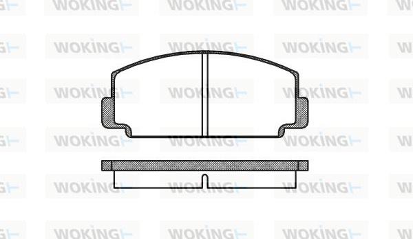 Woking P1753.00 - Kit pastiglie freno, Freno a disco autozon.pro