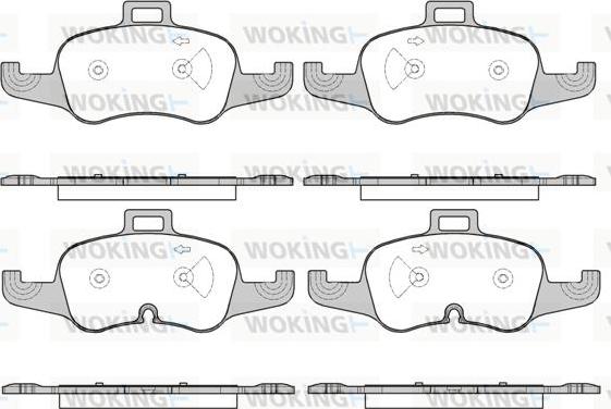 Woking P17533.00 - Kit pastiglie freno, Freno a disco autozon.pro