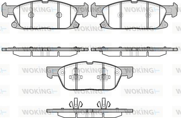 Woking P17573.02 - Kit pastiglie freno, Freno a disco autozon.pro