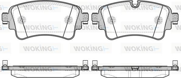 Woking P17693.08 - Kit pastiglie freno, Freno a disco autozon.pro