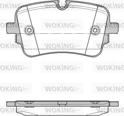 Woking P17683.10 - Kit pastiglie freno, Freno a disco autozon.pro