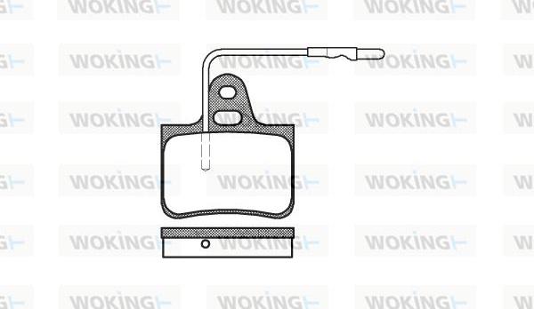 Woking P1763.04 - Kit pastiglie freno, Freno a disco autozon.pro