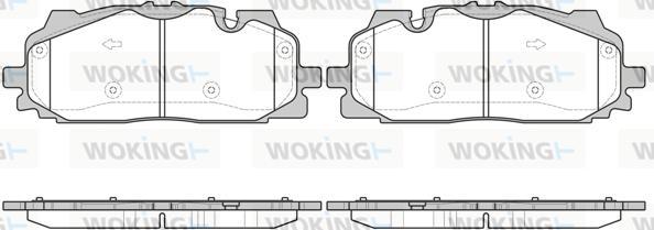 Woking P17673.00 - Kit pastiglie freno, Freno a disco autozon.pro