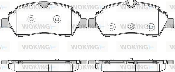 Woking P17053.00 - Kit pastiglie freno, Freno a disco autozon.pro