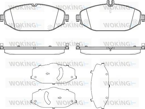 Woking P17183.00 - Kit pastiglie freno, Freno a disco autozon.pro