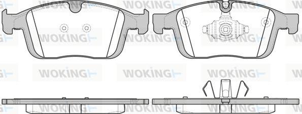 Woking P17893.00 - Kit pastiglie freno, Freno a disco autozon.pro