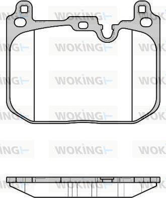 Woking P17803.00 - Kit pastiglie freno, Freno a disco autozon.pro