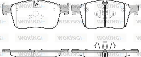 Woking P17833.00 - Kit pastiglie freno, Freno a disco autozon.pro