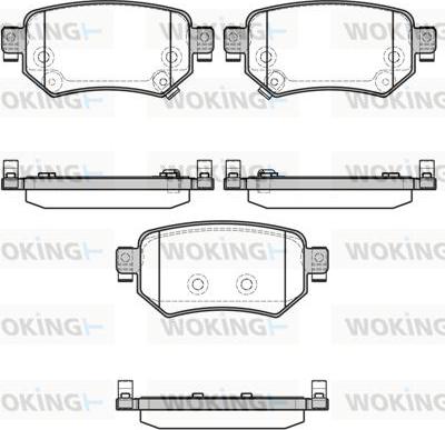 Woking P17823.02 - Kit pastiglie freno, Freno a disco autozon.pro