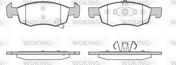 Woking P17343.02 - Kit pastiglie freno, Freno a disco autozon.pro