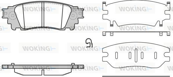 Woking P17363.00 - Kit pastiglie freno, Freno a disco autozon.pro