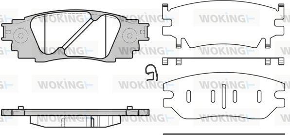 Woking P17363.10 - Kit pastiglie freno, Freno a disco autozon.pro